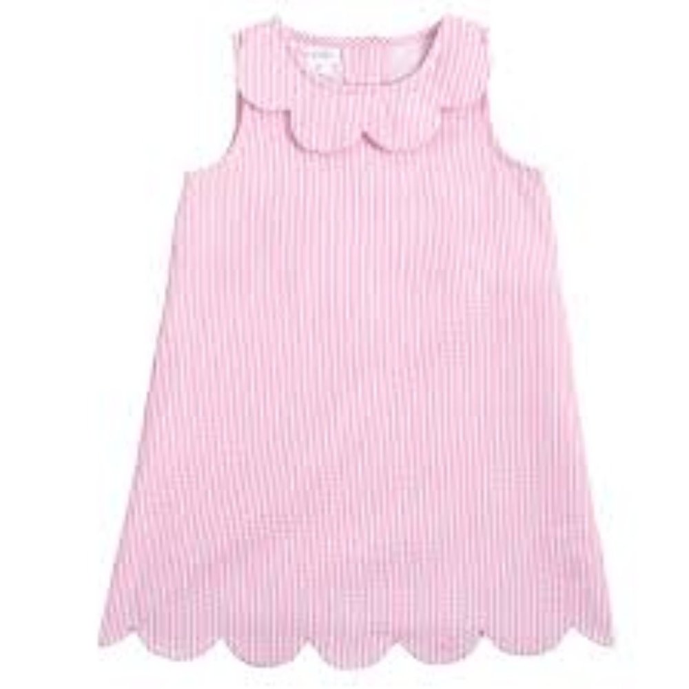 Mud Pie Scallop Seersucker Dress - 5T (NWT)
